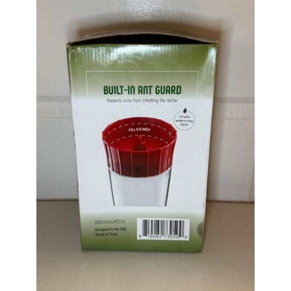 NEW IN BOX Sewanta 30oz Glass Hummingbird Feeder - Picture 2 of 10